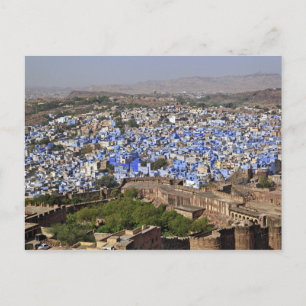 Carte Postale Blue City viewed from Mehrangarh Fort / Jodhpur,