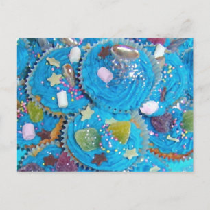 Carte postale Blue Cupcakes