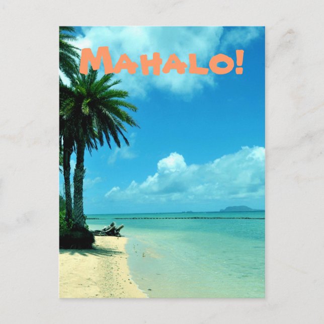Carte Postale Blue Hawaii Beach Postcard (Devant)