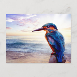 Carte Postale Blue Hummingbird Exotique Sunset Beach
