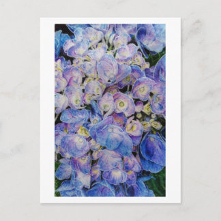 Carte postale Blue Hydrangea Botanea Art
