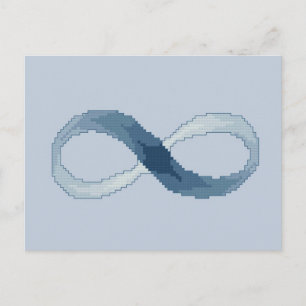 Carte postale Blue Infinity