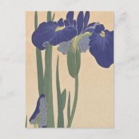 Blue Irises par Ohara Koson