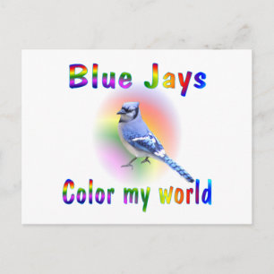 Carte Postale Blue Jays Couleur Mon monde