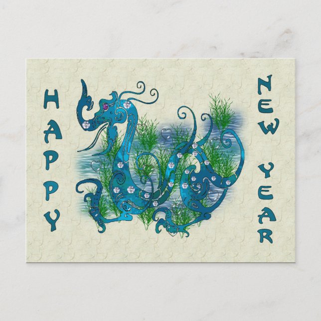 Carte Postale Blue Jeweled Dragon (Devant)