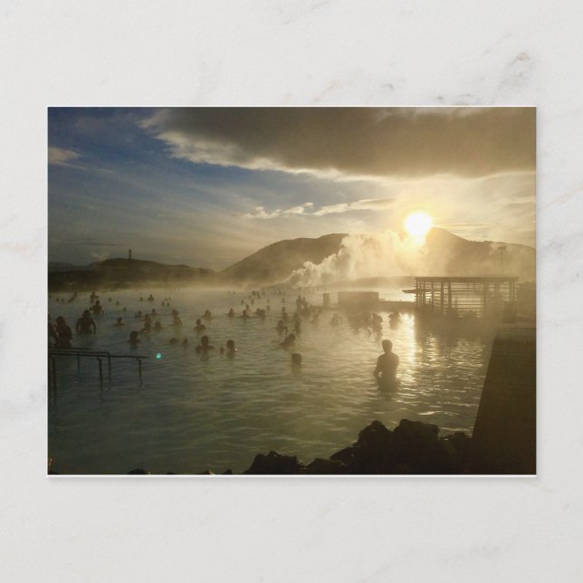 Carte postale Blue Lagoon Islande Sunshine (Devant)