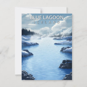 Carte Postale Blue Lagoon Islande Voyages Vintage