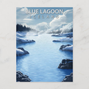Carte Postale Blue Lagoon Islande Voyages Vintage