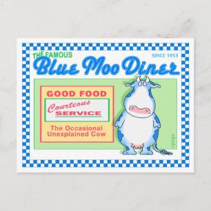 Carte Postale BLUE MOO DINER par Boynton