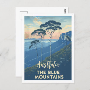Carte Postale Blue Mountains Australie Vintage voyage Place