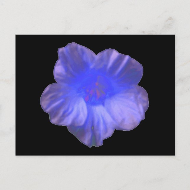 Carte postale Blue Nasturtium Flower (Devant)
