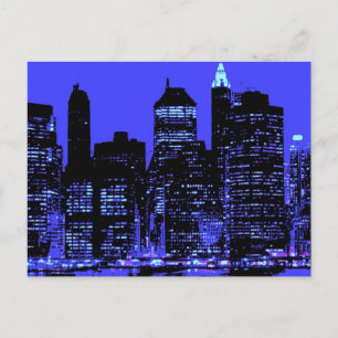 Carte Postale Blue New York