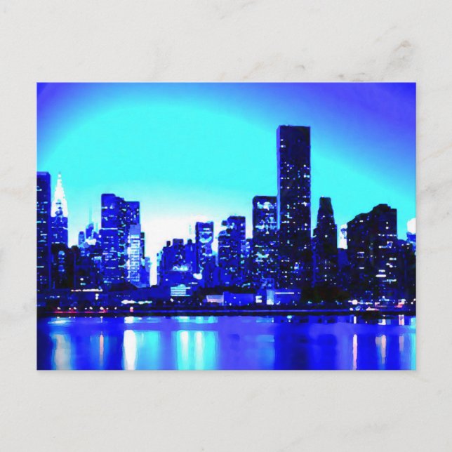 Carte Postale Blue New York (Devant)