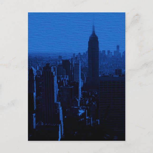 Carte postale Blue New York City Night (Devant)