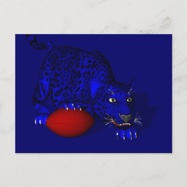 Carte Postale Blue Panther (Devant)