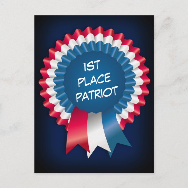 Carte Postale Blue Ribbon Patriot (Devant)
