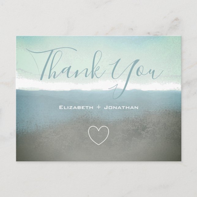 Carte Postale Blue ridge mountain merci (Devant)