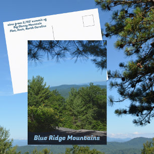Carte Postale Blue Ridge Mountains Big Glassy Mountain NC