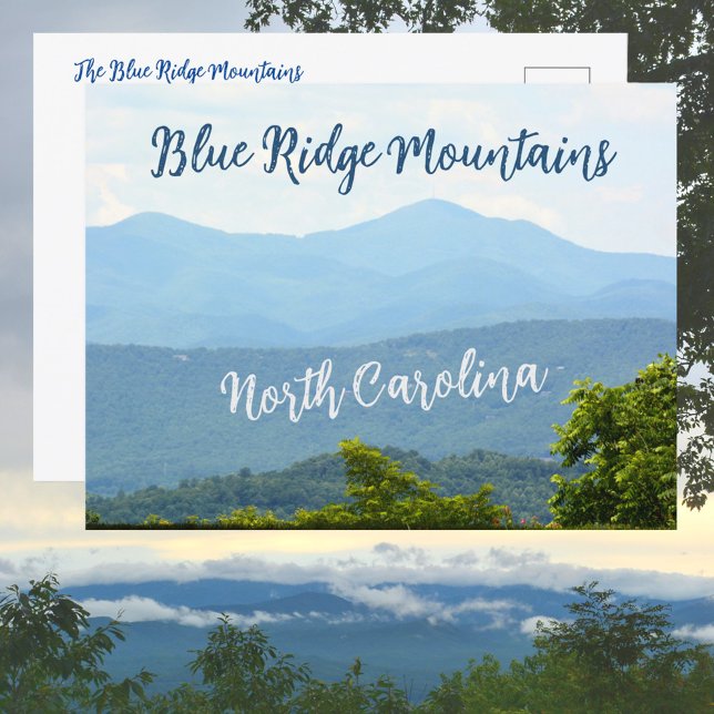 Carte Postale Blue Ridge Mountains North Carolina Photographie (Créateur téléchargé)