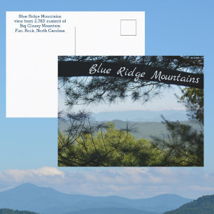 Carte Postale Blue Ridge Mountains North Carolina Photographie