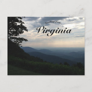 Carte Postale Blue Ridge Mountains Virginie
