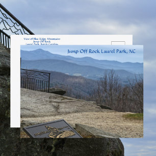 Carte Postale Blue Ridge Mountains Vue depuis Jump Off Rock NC