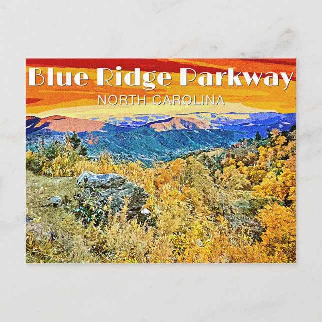 Carte Postale Blue Ridge Parkway (Devant)