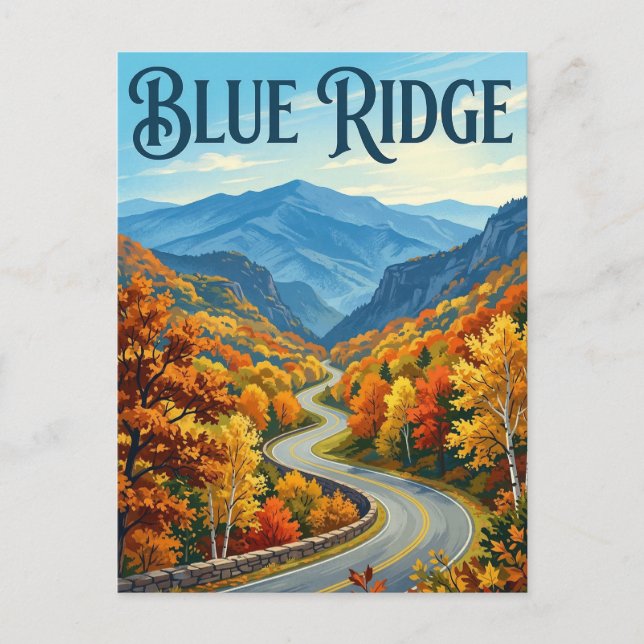 Carte Postale Blue Ridge Parkway (Devant)