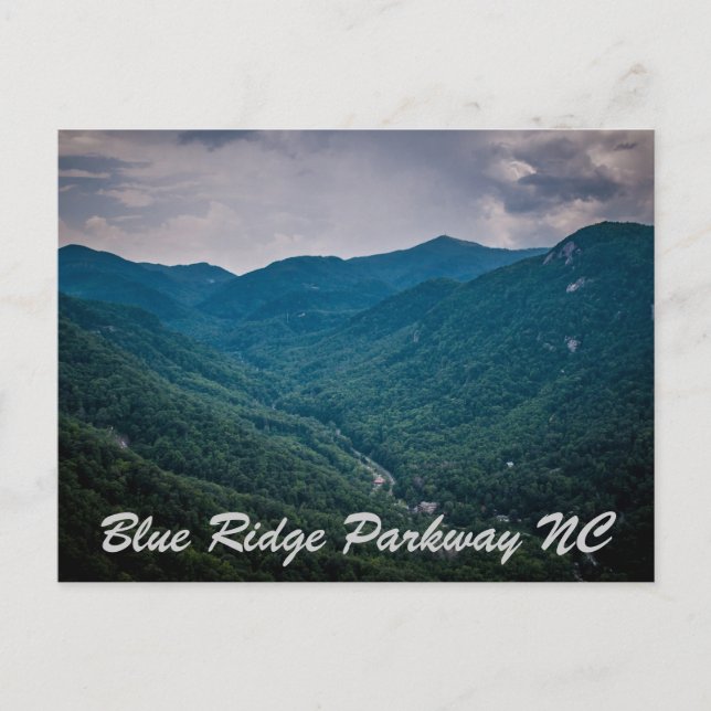 Carte Postale Blue Ridge Parkway NC (Devant)