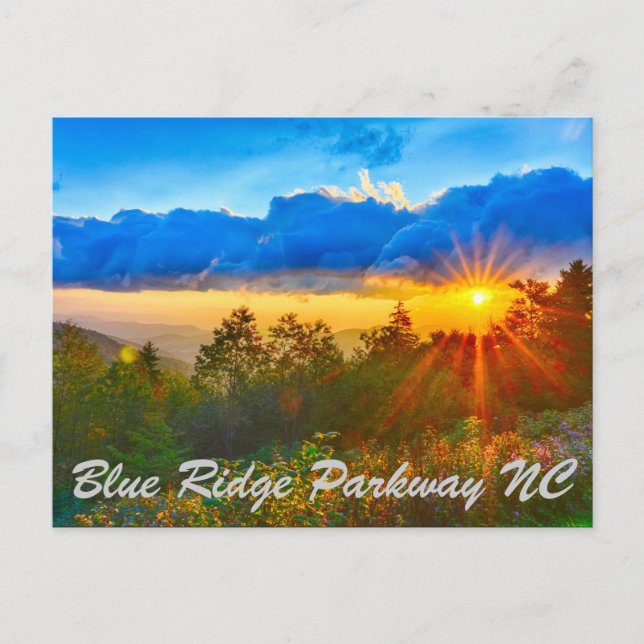 Carte Postale Blue Ridge Parkway NC (Devant)