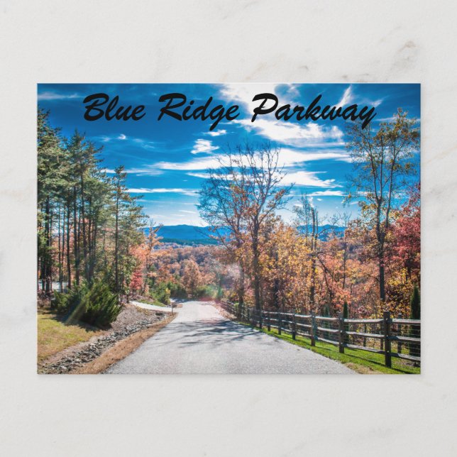 Carte Postale Blue Ridge Parkway NC (Devant)