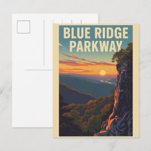 Carte Postale   Blue Ridge Parkway Scenic Byway Virginie Nord C