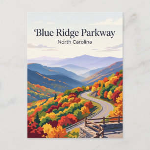 Carte Postale Blue Ridge Parkway USA
