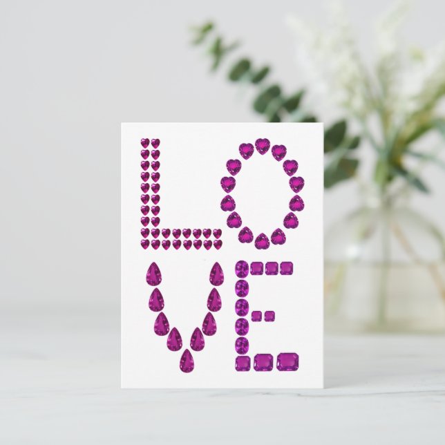 Carte Postale Blue Sapphire Love (Debout devant)