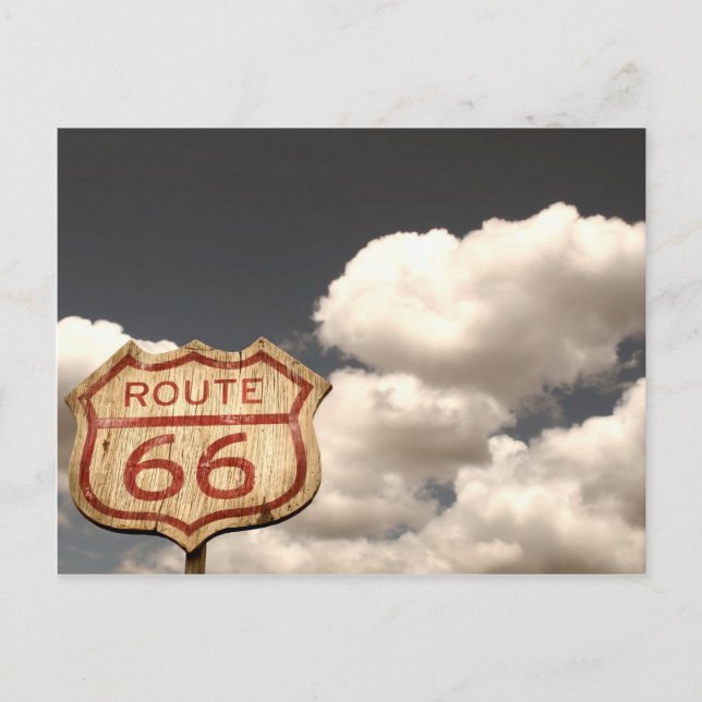Carte Postale Blue Sky's sur la route 66 (Devant)