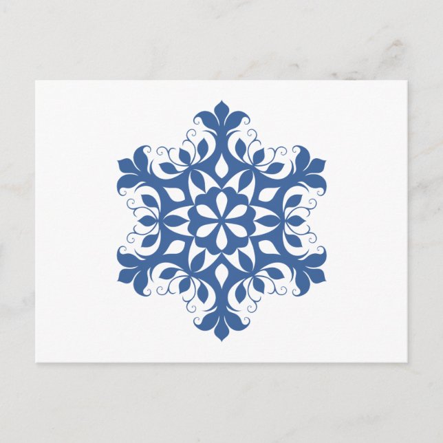 Carte postale Blue Snowflake (Devant)