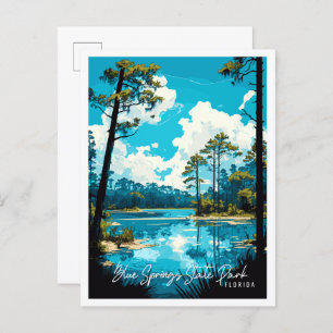 Carte Postale Blue Springs State Park Floride voyage vintage