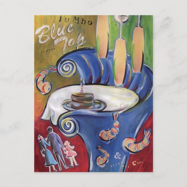 Carte Postale Blue Top (Devant)