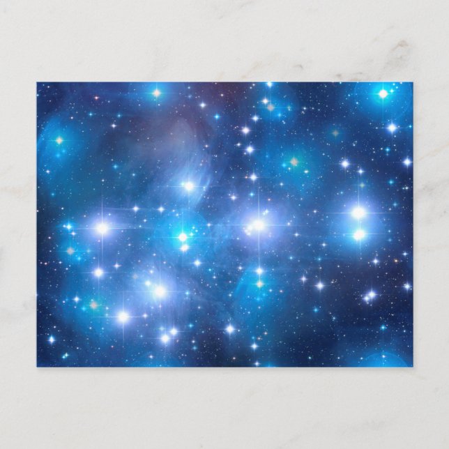 Carte Postale Blue Universe Stars + vos idées (Devant)
