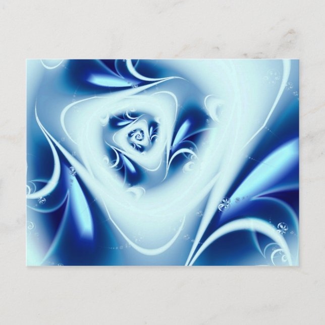 Carte Postale Blue Water Fine Fractal Art (Devant)