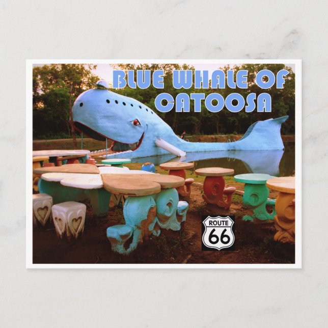 Carte Postale Blue Whale of Catoosa on Route 66 Postcard (Devant)
