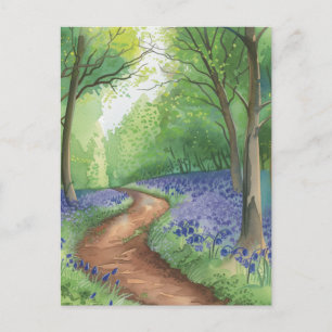 Carte Postale Bluebell Flower Trail Bluebells