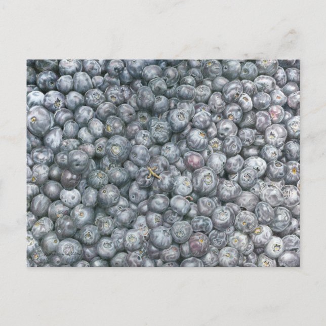 Carte Postale Blueberries Art (Devant)