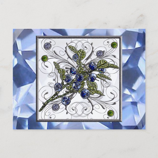 Carte Postale Blueberry (Devant)