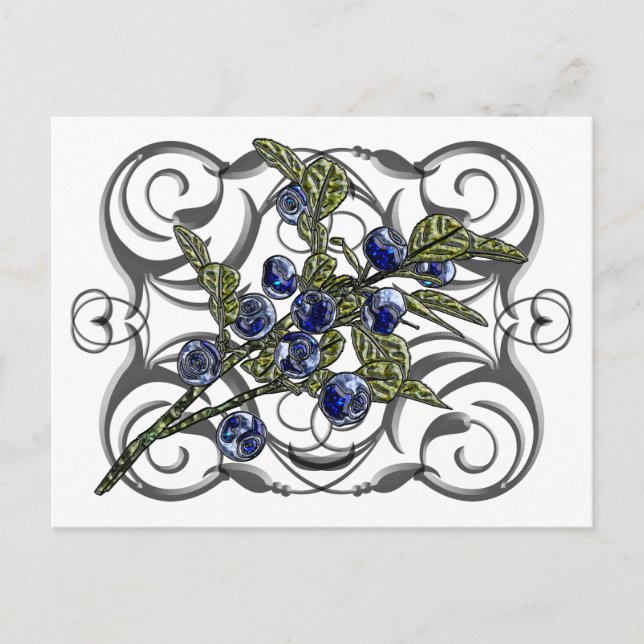 Carte Postale Blueberry (Devant)