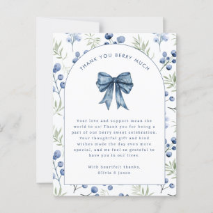 Carte Postale Blueberry Berry Sweet Baby Merci Postcard