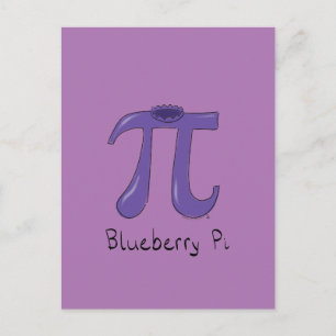 Carte postale Blueberry Pi Mignonne Math Pi Day