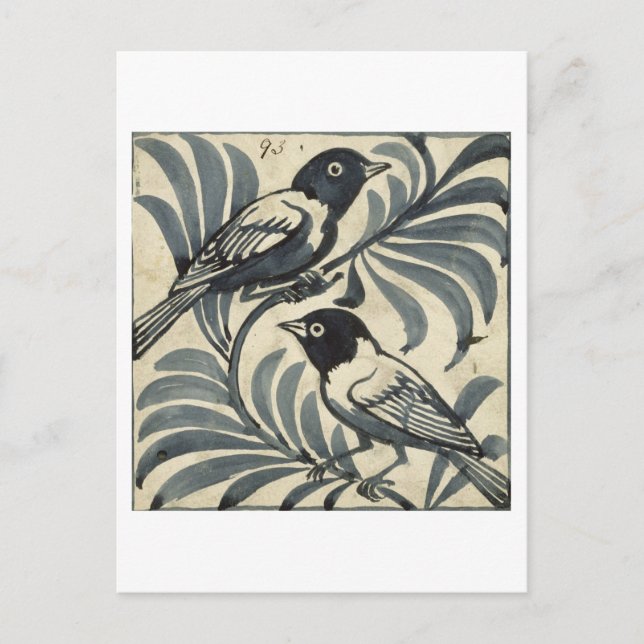 Carte Postale Bluebirds (w/c on paper) (Devant)