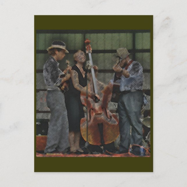 Carte postale Bluegrass Trio (Devant)