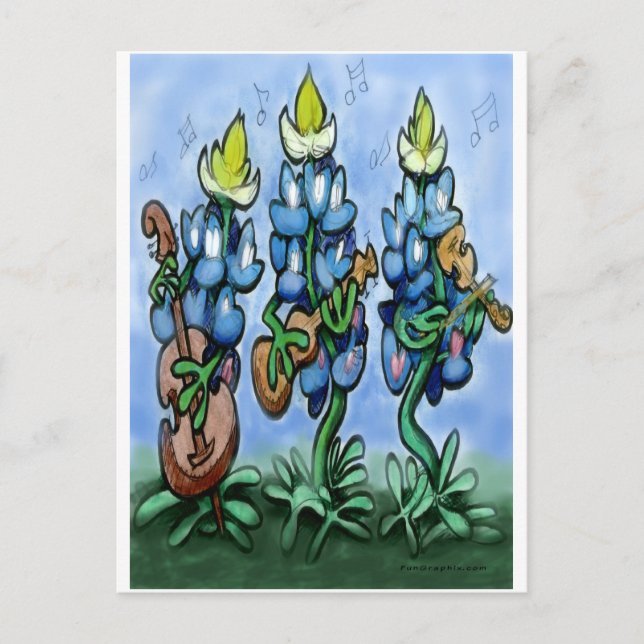 Carte Postale Blues Bonnets (Devant)